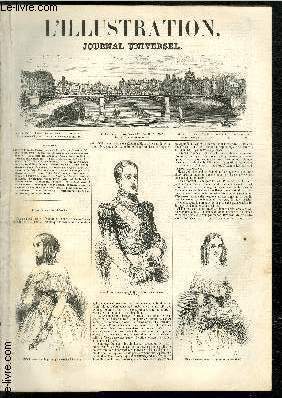 L'ILLUSTRATION JOURNAL UNIVERSEL N 17 - Courrier de Paris. Portraits de dona Francisca, princesse de Joinville, de don Pedro II, empereur du Brsil, et de doua Junnaria, sa sour. - Acadmie des Sciences. Premier trimestre 1843. - Troubles en Irlande (su