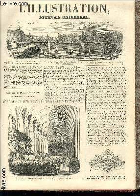 L'ILLUSTRATION JOURNAL UNIVERSEL N 31 - Exposition le Fleurs el de Fruits dans l'Orangerie des Tuileries. Distribution des prix du Cercle d'horticulture. - Courrier de Paris. - Revue de la Semaine. Portrait du roi Othon. - Les Plerinages  la Sainte-B