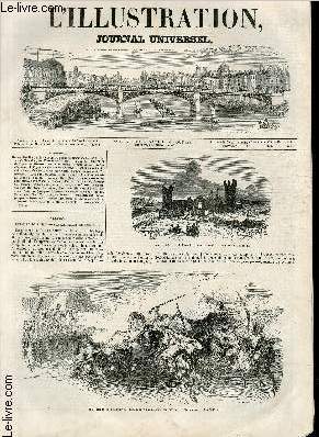 L'ILLUSTRATION JOURNAL UNIVERSEL N 79 - Maroc. Bataille de l'Isly; bombardement de Mogador. Vue de VArsenal de Mogador ; un pisode de la bataille de l'Isly. - Courrier de Paris. - Histoire de la Semaine. Statue du cardinal de Cheverus,  Mayenne; Quatre