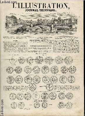 L'ILLUSTRATION JOURNAL UNIVERSEL N 132 - Anciennes monnaies dmontises. Spcimen de toutes les pices de six liards qui ont eu cours ci diverses poques. - Histoire de la Semaine. - Courrier de Paris. Portrait de Kolombeski, sous-officier centenaire...