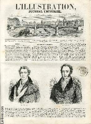 L'ILLUSTRATION JOURNAL UNIVERSEL N 147 - Histoire de la Sevilnr. Portraits de lord TVellington et de lord Palmerston. - Courrier de Pari*. - Thtres. Une Scne des lphants de la Pagode. - Exposition de peinture et de sculpture de Bruxelles. Les ......