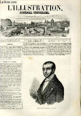 L'ILLUSTRATION JOURNAL UNIVERSEL N 276 - Histoire de la semaine. Portrait de M. Casati, prsident du gouver-lement provisoire  Milan. - Atelier national  25 francs par ur. - Beaux-arts; Salon de l848, septime et dernier article. - Les Travaux du ...