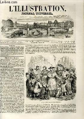 L'ILLUSTRATION JOURNAL UNIVERSEL N 297-Histoire de 1 semaine. L'archevque de Paris visitant le faubourg Saint-Antoine. - Sur le budget de l'instruction publique. - Courrier de 7aris. La fle des Morts,. par M. Wlcher. -Les gardes nationaux  Londres.