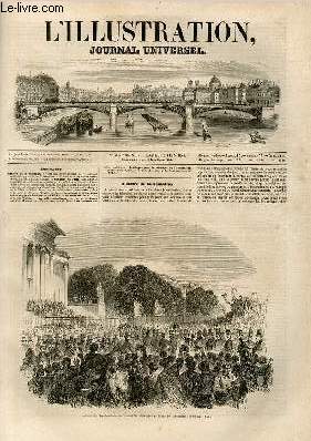 L'ILLUSTRATION JOURNAL UNIVERSEL N 327-Histoire de la semaine. Arrive des Reprsentants de l'Assemble lgislative au pilais de VAssemble le 28 mai 1849. - Revue litt- 1 raire, par M. Alexandre Dufa. - Courrier de Paris. Bal donn le 3 mai 1849....
