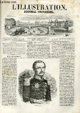 L'ILLUSTRATION JOURNAL UNIVERSEL N 338-Histoire de la semaine. - Un gilet de flanelle. - Courrier de Paris. - Le gnral de La Moricire. - Les journaux de Paris (n 2) ; le Constitutionnel. - Salon de 1819 (5e art.l. - D^chellaleddin (nouvelle..........