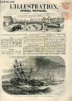 L'ILLUSTRATION JOURNAL UNIVERSEL N 409-Histoire de la semaine. -Voyage  travers les journaux. - Varits. - Courrier de Paris. - Industrie parisienne. - De la contrefaon des ouvres littraires et artistiques. -La veille de Nol, souvenirs d'aut.......