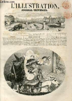 L'ILLUSTRATION JOURNAL UNIVERSEL N 410-Histoire de la semaine. - Curiosits parlementaires de l'Angleterre. - Courrier de Paris. - Le vitrier de Chaillot. - Chronique musicale. - Ouverture du salon de 1850. - La thorie du Lingot. - Ardoisires de ......