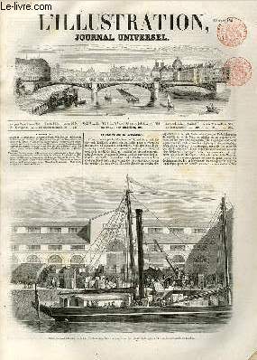 L'ILLUSTRATION JOURNAL UNIVERSEL N 422-Histoire de la semaine. - Courrier de Paris, - Industries parisiennes, le March aux Chiens et le March aux Oiseaux. - Lavengro. - Le sondage  la mer. - Coup d'oil historique sur les expositions industrielles.....