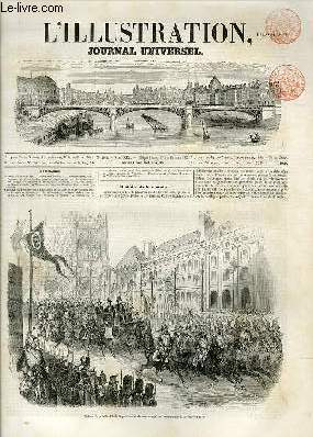 L'ILLUSTRATION JOURNAL UNIVERSEL N 463-Histoire de' la semaine. - Documents officiels. - Chronique musicale. - Courrier de Paris. - Les paysans. (Suite et fin.)- Les montagnards des Vosges. - Comment on attrappe les lphants. - Poteries kabyles.-...