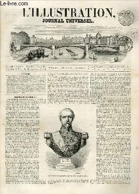 L'ILLUSTRATION JOURNAL UNIVERSEL N 473-Histoire de la semaine. - Documents historiques. - Chronique music; - Bibliographie. - Courrier de Paris. -Histoire de la converst (suite). - Les chemins de fer et la tlgraphie lectro -magntji aux Etats-Unis...