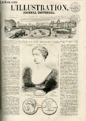 L'ILLUSTRATION JOURNAL UNIVERSEL N 519-Histoire de la semaine. - Statistique industrielle de Paris (4e article). - Courrier de Paris. - Mariage civil de l'Empereur. - Mariage religieux. - Critique littraire. - Bibliographie. -Revue agricole.............