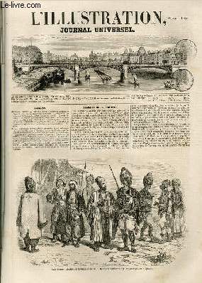 L'ILLUSTRATION JOURNAL UNIVERSEL N 583-Histoire del semaine. - Courrier de Paris. - Chronique musicale. - Dpart du prince Jrme Napolon pour l'Orient. - Campagne de l'escadre de la Mditerrane en 1853 (journal d'un marin), - Causerie littraire.....