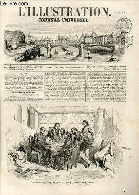 L'ILLUSTRATION JOURNAL UNIVERSEL N 589-La confrence de Varna. - Histoire de la semaine. - Le palais de Sy-denham,  foudres,-Courrier de Paris.-Le village etle palais de Bey-lerbey. - Le Pire. - Russie : La foire de Nini-Novogorod. - Esquisses de murs.