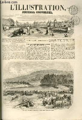 L'ILLUSTRATION JOURNAL UNIVERSEL N 609-D'un nouveau systme de ponts de bateaux. - Histoire de la semaine. - Courrier de Paris. - Le gnral Bosquet. - Une reconnaissance  S-bastopol. - Exposition de tableaux et d'objets d'art  Anvers. - Un second ...