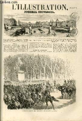 L'ILLUSTRATION JOURNAL UNIVERSEL N 614-Histoire de la semaine. - Appel  la bienfaisance. - Courrier de Paris - Voitures-ambulances pour l'arme d'Orient. - Expdition franco-anglaise du Kamtchatka. - Chronique littraire. - Bibliographie. - Enseignement