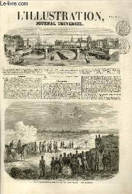 L'ILLUSTRATION JOURNAL UNIVERSEL N 642- Vincennes. - Histoire de la semaine. - Chronique musicale. - Courrier de Paris. - Le lord-maire de la Cit de Londres  Paris. - Chronique, littraire. - Les Alpes ; les Vaudois-Zuingli. - Correspondance de Crime.