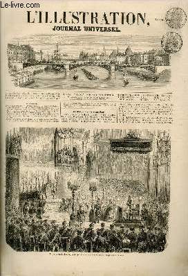 L'ILLUSTRATION JOURNAL UNIVERSEL N 656-Histoire de la romaine - Chronique musicale. - Courrier de Paris. - La tour Walakoif.- Exposition universelle de l'industrie; appan il de prcision : instrument pour l'tude des sciences exactes. - Correspondance...