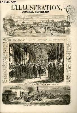 L'ILLUSTRATION JOURNAL UNIVERSEL N 738-Histoire de la semaine. - Le Caucase. - Courrier de Paris. -travaux  Lyon du chemin de fer de la Mditerrane.-Inauguration du chemin du Midi.- L'union des arts et de l'industrie. - Une fte au Sngal. ......