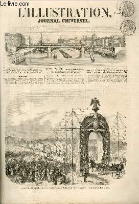 L'ILLUSTRATION JOURNAL UNIVERSEL N 755-Histoire de la. semaine. - Courrier de I'aris. - Paris partout. - L'homme de lettres,en province. - Inauguration de la seconde section du chemin de fer de Vienne  Trieste. - Le tome XVI de Y/iistoire du Consulat...