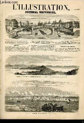 L'ILLUSTRATION JOURNAL UNIVERSEL N 804-Histoire de la semaine. - Courrier de Paris. - Exposition de la ville de Limoges. - Canal d'Isabelle II,  Madrid. -Crmonie  la chapelle de Brou. - Chronique littraire. - Varits scientifiques. - Portsmouth....