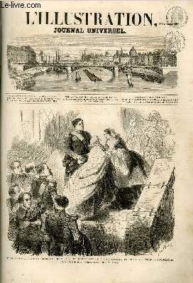 L'ILLUSTRATION JOURNAL UNIVERSEL N 833-Histoire de la semaine. - Courrier de Paris - Chronique littraire. - Gazette du Palais. - Les bords du Rhin. - Chronique musicale. - Revue agricole. - La photographie. - Annonces et avis divers.Gravures ......