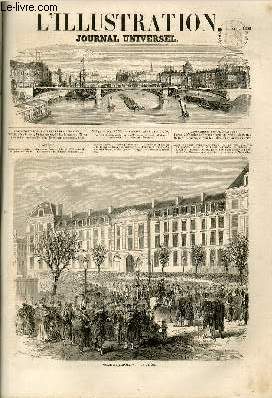 L'ILLUSTRATION JOURNAL UNIVERSEL N 844-Histoire de la semaine. - Courrier de Paris. - Salon de 1859. - La fille I aux pieds nus (suite). - Longehamp sous le rgne de Louis XIV. - Gazette du palais. - Chronique musicale-. - Le comte de Chabrillan. .....