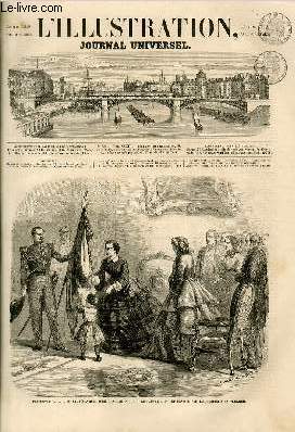 L'ILLUSTRATION JOURNAL UNIVERSEL N 852 + SUPPLEMENT - Histoire de la semaine. - L'Autriche et l'Jtalie._Courrier de Paris. -I- La fille aux pieds nus (suite). - Salon de 1859 (suite). - Kapportvelles. Lettre d un tudiant. Annonces et avis divers.