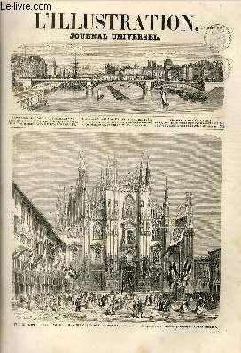 L'ILLUSTRATION JOURNAL UNIVERSEL N 861-Histoire de la semaine. - Correspondance de Florence. - Courrier de Paris. - Voyage de LL. MM.  Saint-Sauveur. -Chronique littraire. -Gazette du Palais. -Byquct de la ville de Versailles. -Place des Taureaux.....