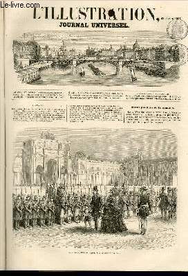 L'ILLUSTRATION JOURNAL UNIVERSEL N 939-Revue politique de la semaine. - Courrier de Paris. - Inondations en Hollande. - Gauserie dramatique. -Abd-el-Kader (suite).-Voyage de la mission europenne  Damas. - M. Auber. - Observations et conclusions....