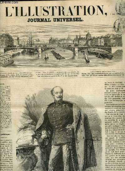 L'ILLUSTRATION JOURNAL UNIVERSEL N 949 - Lettre de Rome, Les saumons du Rhin, Les harnais bleus (suite), En canot (suite), Fte de bienfaisance a Saint Etienne, La photographie a la guerre, Tombeau d'Alfred de musset, Le gnral Bndek, Soldats franais