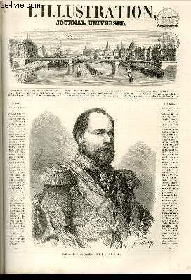 L'ILLUSTRATION JOURNAL UNIVERSEL N 973-Revue politique de de la semaine. - Courrierde Paris.-Un Fragment indit de Lamartine : critique de l'Histoire des Girondins. - Chronique musicale.-80e anniversaire de la naissance du roi de Wurtemberg....