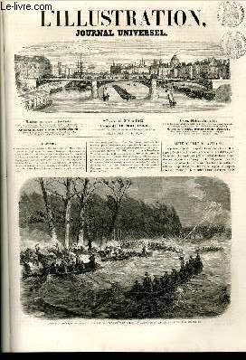 L'ILLUSTRATION JOURNAL UNIVERSEL N 1003-Revue politique de la semaine. - Courrier de Paris. - Manouvres des volontaires  Brighton. - Une question d'hygine. - Les travaux du canal de Suez. - Chronique littraire. Aventures d'un journaliste aux tats....