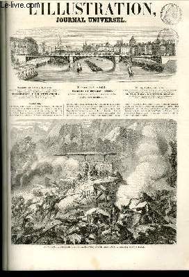 L'ILLUSTRATION JOURNAL UNIVERSEL N 1024-Revue politique de la semaine. - Courrier de voyage. - Inauguration du chemin de fer de Nantes  Lorient. - Causerie dramatique. - Chronique littraire. - Une messe militaire au camp du Chaffal. - Les gnraux ....