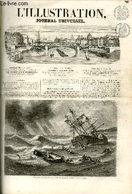 L'ILLUSTRATION JOURNAL UNIVERSEL N 1041-Revue politique de la semaine. - La perte du Monitor. - Courrier de Faris. - Chronique littraire. - Questions politiques et littraires. - C^ro'.ique musicale. - Gazette du palais. - La Bibliothque impriale.....