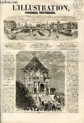 L'ILLUSTRATION JOURNAL UNIVERSEL N 1064- PANORAMA DE MEXICO A PUEBLA - Revue politique de la semaine. - Courrier de Paris. - Salon de 1863 : Tableaux reproduits par l'Illustration. - Voyages en Birmanie. - Causerie dramatique.-Revue scientilique.