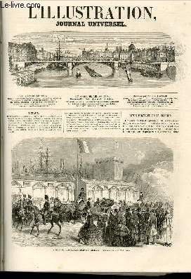 L'ILLUSTRATION JOURNAL UNIVERSEL N 1105-Revue politique de la semaine. - Courrier de Paris. - vnements de Pologne. - Une le volcanique. - Monument funraire de M