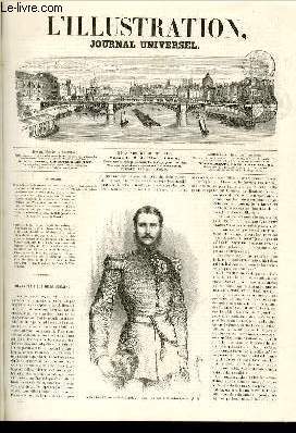 L'ILLUSTRATION JOURNAL UNIVERSEL N 1115-Kevue politique de la semaine. - Courrier de Paris. - Correspondance d'Algrie. - Bal doou par S. A. le vice-roi d'gypte  la colonie europenne, dans le Palais de Ras-el-Tin. - Banquet ofiert  Versailles.......