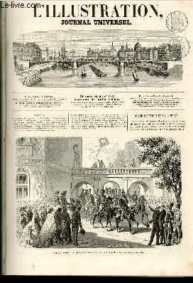 L'ILLUSTRATION JOURNAL UNIVERSEL N 1122-Revue politique de la semaine. - Courrier de Paris. - Fte de Versailles en l'honneur du roi d'Espagne. - Incendie de Limoges. - Les industries inconnues de Londres. - Gazette du palais. - Les colonies franaises: