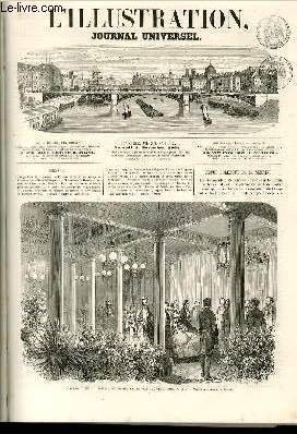 L'ILLUSTRATION JOURNAL UNIVERSEL N 1132-Revue politique de la semainp. - Coursier de Pari?. - Voyage en France de Leurs Majests l'Empereur et l'Impratrice de Russie. - Causerie dramatique. - Les tats de la Piata. - La Chanson de Roland, pome'de .....