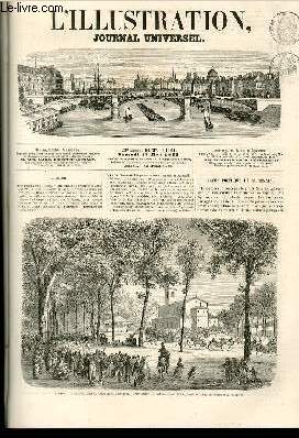 L'ILLUSTRATION JOURNAL UNIVERSEL N 1161-Revue politique de la semaine. - Inauguration du monument de Napolon 1*',  Ajaccio. - Courrier de Paris. - Voyage de l'Empereur en Algrie. - Revue scientifique. - Circ, nouvelle (suite). - Excursion des dlgu