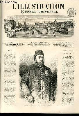 L'ILLUSTRATION JOURNAL UNIVERSEL N 1226-Texte : Ismail-Pacha, vice-roi d'Egypte. - Revue politique (le la semaine. - Courrier de Paris. - MM. de Beust et von der Pfordten.-Alfredo Cnppellini. - Campement du 3* rgiment de volontaires,  Condino.....