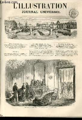 L'ILLUSTRATION JOURNAL UNIVERSEL N 1227-Texte : Revue politique. - Visite de LL. MM. l'Empereur et l'Impratrice  S. M. l'Impratrice du Mexicfue. - Courrier de Paris. - Campagne du Tyrol. - Guerre du Paraguay. - Qui trop em-brasse... manque le ......