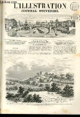 L'ILLUSTRATION JOURNAL UNIVERSEL N 1291-Texte : Revue politique de la semaine. - Courrier de Paris. - Les congrs. - Correspondances d'Italie : Rome, Florence, Terni. - Le canot  vapeur du roi de Portugal. - La tanle Perptue, nouvelle humouristique....