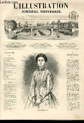 L'ILLUSTRATION JOURNAL UNIVERSEL N 1326-La France nouvelle illustre.Revue politique de la semaine.Courrier de Paris.L'cole d'apprentissage du Havre.vnements de Servie.Le Marchand de tableaux, nouvelle, par M. Ernest Billaudel ....