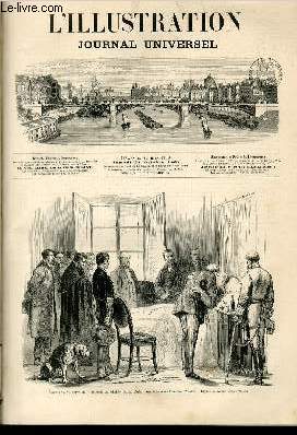 L'ILLUSTRATION JOURNAL UNIVERSEL N 1339-Texte : Revue politique de la semaine. - Courrier de Pa Correspondance d'Espagne. - Correspondance de Mad La Bibliothque rouge, nouvelle, par M. Pierre Cour, tremblement de terre au Prou. - Les thtres. ........