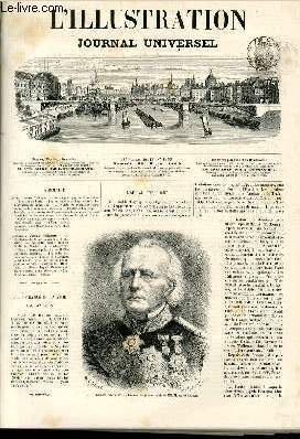 L'ILLUSTRATION JOURNAL UNIVERSEL N 1359-texte. : L'amiral Trhouait. - Revue politique de la semaine.-Courrier de Paris. - Les rsidences de Lamartine. - Les funrailles de Lamartine. - Le voisin de campagne, nouvelle. - Les runions publiques......