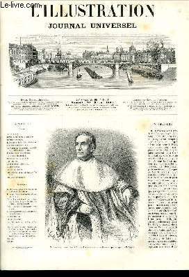 L'ILLUSTRATION JOURNAL UNIVERSEL N 1360-M. Devienne.Revue politique de la semaine. Courrier de Paris.L'explosion de la place Sorhotuie. Lamartine (suite et lin).Le voisin de campagne,