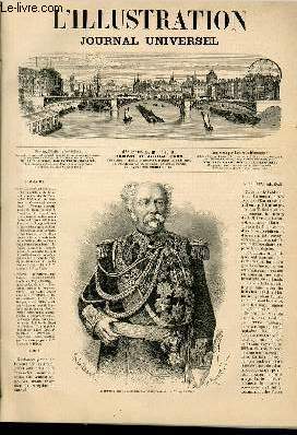 L'ILLUSTRATION JOURNAL UNIVERSEL N 1379-Texte : Le marchal Saldanah.-Revue politique de la semaine. - Courrier de Paris.-La Bohme et ses meetings. - Correspondance de Cuba - Voyages excentriques : Un drame au fond de l'ocan, par M. Richard..