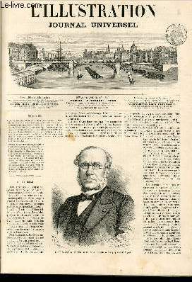 L'ILLUSTRATION JOURNAL UNIVERSEL N 1389-Texte : M. Bourbeau. - Revue politique de la semaine. - Courrier de Paris. - Grand Tir international et Fles de Lige. - Incendie de l'Hippodrome. - Lgendes villageoises: le Drach, par Andr Lo (suite).........