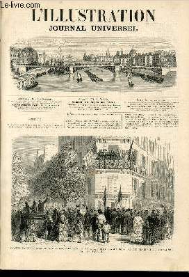 L'ILLUSTRATION JOURNAL UNIVERSEL N 1439-Texte: Revue polilicjue de la semaine. - Nouvelle circulaire de il. Jules Favre. - La mission de .M. Jules Favre - Courrierde Paris. - Paris pendant le sige - Les fortifications de Pari?.Gravures : Ovation..